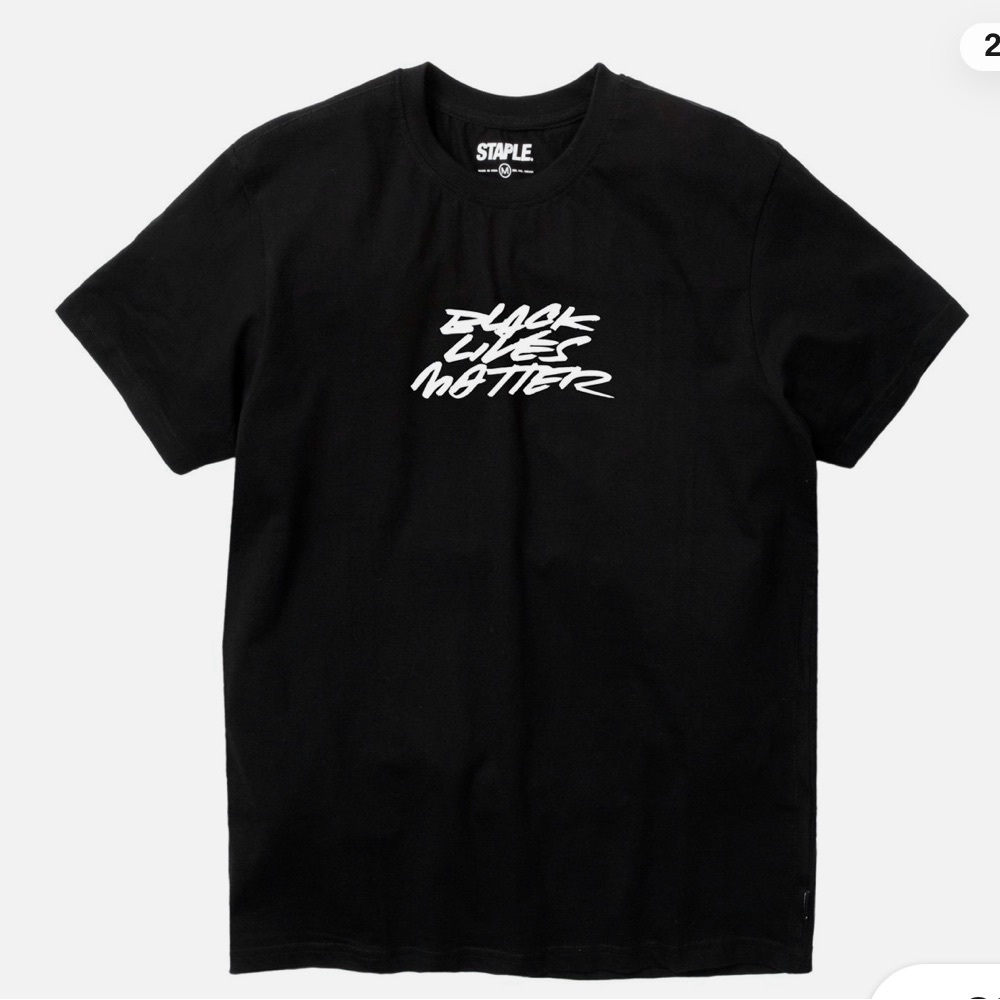 Futura/Staple Black and White Short Sleeve Tee